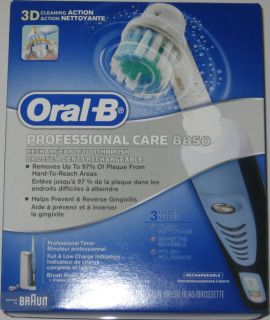 NEW Braun Oral B 8850 Professional Care 3D Electric Toothbrush