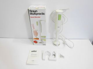 BRAUN MULTIPRACTIC HAND BLENDER WITH BOX AND MOUNTING HARDWARE