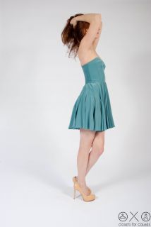 Brooke Davis Sophia Bush Rebecca Taylor Aqua Strapless Dress Size 4 