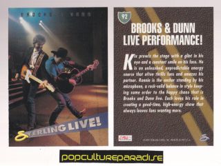 Brooks Dunn Kix Ronnie Western Music 1993 Country Gold Trading Card 92 