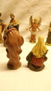 Breckenridge Holidays Deluxe Nativity Set 13 Porcelain Hand Painted 