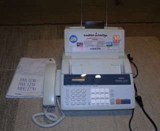 Brother Intellifax 1270 Monochrome Fax Copier Machine