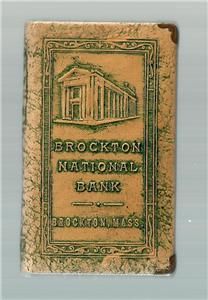 Miniature Book Bank Brockton National Bank Campello Brockton 