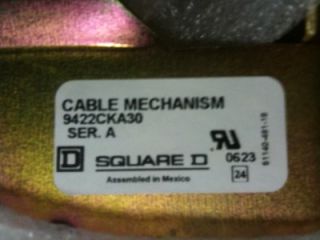 Square D 9422CKA31 Circuit Breaker Cable Operated Mech