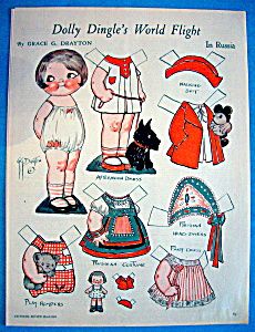 date in time this march 1933 vintage dolly dingle paper doll