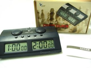Master Tournament Digital Chess Set Game Clock Timer Handheld 