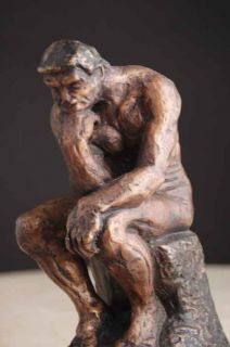 Bronze The Thinker Rodin Dobie Gillis Marble Base