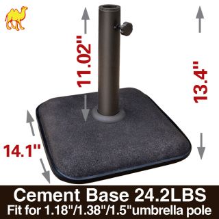   Base Patio Umbrella Stand Garden Deck Sunshade Cement Weight Base