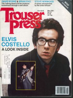   PRESS #61 Elvis Costello David Byrne Brian Eno Steve Winwood + 5 1981