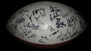 2008 Utah Utes team signed Sugar Bowl football  CERTIFICATE  PERFECT 