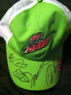 Hat Signed by Jeff Gordon Brian Vickers Carl Edwards Brad Keselowski 