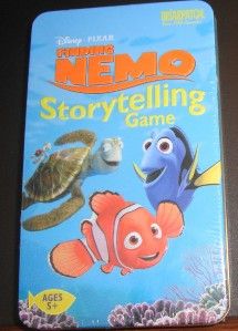 New Disney Finding Nemo Storytelling Card Game Tin Box Shrink Wrapped 