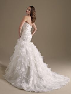 Formal Bridal Wedding Dress Gown Kenneth Winston PL BY G #1486 Ivory 