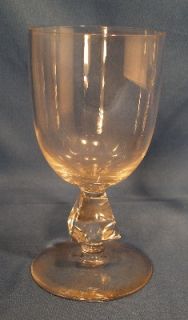 BRYCE crystal AQUARIUS pattern CLEAR WINE Glass