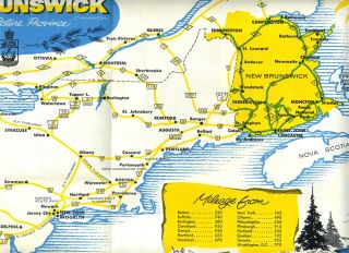 New Brunswick Canada 1950s Tourist Booklets Motourland Picture 