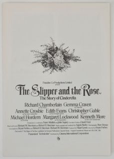 The Slipper and The Rose 1976 Cinema Exhibitors Campaign Press Book 