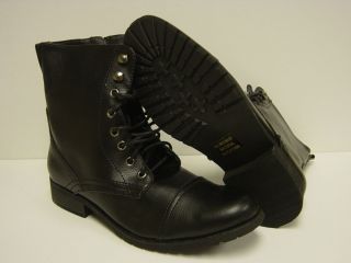 NEW Womens Sz 10 BUCCO Capensis 17 203 Black Combat Boots Shoes