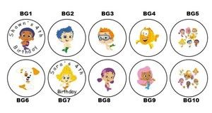   Personalized Bubble Guppies Hershey Kiss Favor Label Birthday
