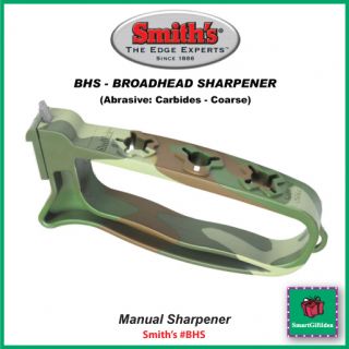 Broadhead Sharpener Wrench Abrasive Carbides Coarse Camouflage Smiths 