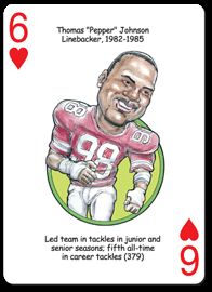 Football Playing Cards For Ohio State Buckeye Fans Includes