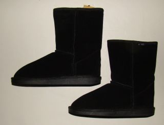 Emu Australia Black Merino Wool Bronte Lo Boot Size 7
