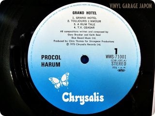   Harum NM Wax Grand Hotel 1973 Japan Gary Brooker OBI LP G936