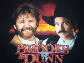 Vintage Brooks and Dunn Concert Shirt Country Sundown M