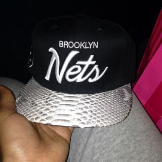Brooklyn Nets Offical Just Don Snakeskin Strapback