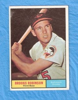Brooks Robinson 1961 Topps 10 Baltimore Orioles HOF