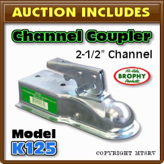 new brophy k125 trailer coupler the brophy k125 channel coupler has a 