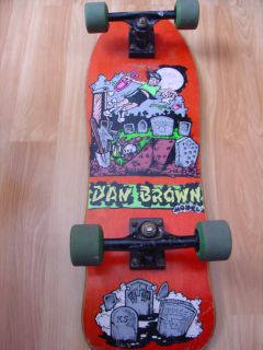 Kryptonics Dan Booger Brown Model Vintage Skateboard Deck