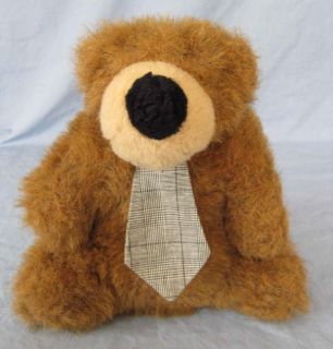 Stuffed Plush Teddy Bear Basic Brown Factory Neck Tie Merrilee Woods 