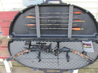 RH Browning Boss Vortex Compound Bow with Case and Arrows