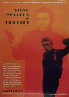 Bullitt 24x34 Movie Poster 1968 Steve McQueen