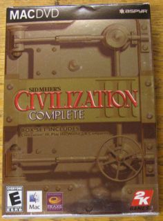 civilization iii 3 complete mac ppc g4 g5 new time