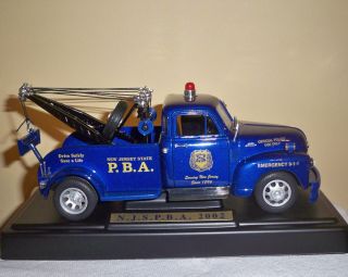 NEW JERSEY STATE PBA 2002 LIMITED EDITION POLICE EMERGENCY TOW TRUCK 1 