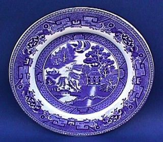 WEDGWOOD China Chinese Blue WILLOW Dish Antique Early 20th C Pattern 