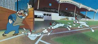 Bugs Bunny Yer Out Virgil Ross New Signed Hand Painted Cel Le 750 