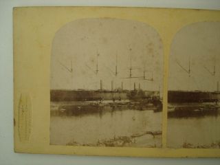 1850s Stereoview Brunel Interest SS Great Eastern Steamship off 