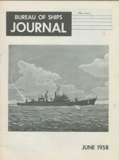 Bureau of Ships Journal 1958 Naval Buships Plastic Coatings Repair 
