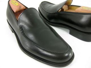 PLATINUM Bruno Magli Mens Black Leather Dress Loafers UK 7 5 US 8 5 M 