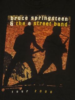 BRUCE SPRINGSTEEN & THE E STREET BAND TOUR 2000 T shirt Mens XL. Good 