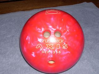 Brunswick Axis GEP1355 Bowling Ball Pink 12 lbs EUC