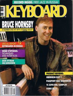 1987 Keyboard s USSR Russia BRUCE HORNSBY Gershwin Oberheim DXP 1 KORG 