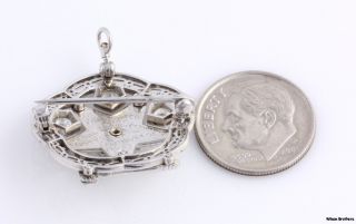 Jeweled Order Eastern Star Past Worthy Matron Crisp Pin Medal   14k 