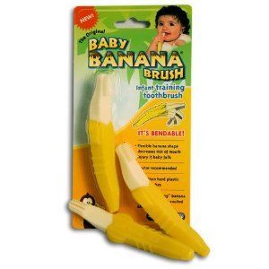 Baby Banana Brush Bendable Training Toothbrush Toddler