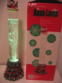 RARE 22 Xmas Water Aqua Bubble Table Standing Lamp Tube Color 
