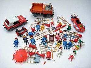 Assorted 70s 80s Vintage Playmobil Sets and Characters 75 Pieces