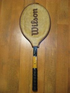 Earl Buchholz Jr 4 1 2 Vintage Wooden Tennis Racquet Racket Wilson 