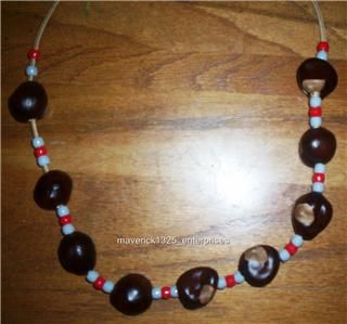 ohio state handmade buckeye necklaces